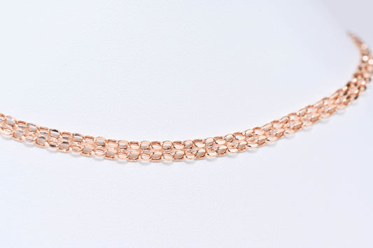 Rose Gold 585 Chain for Men