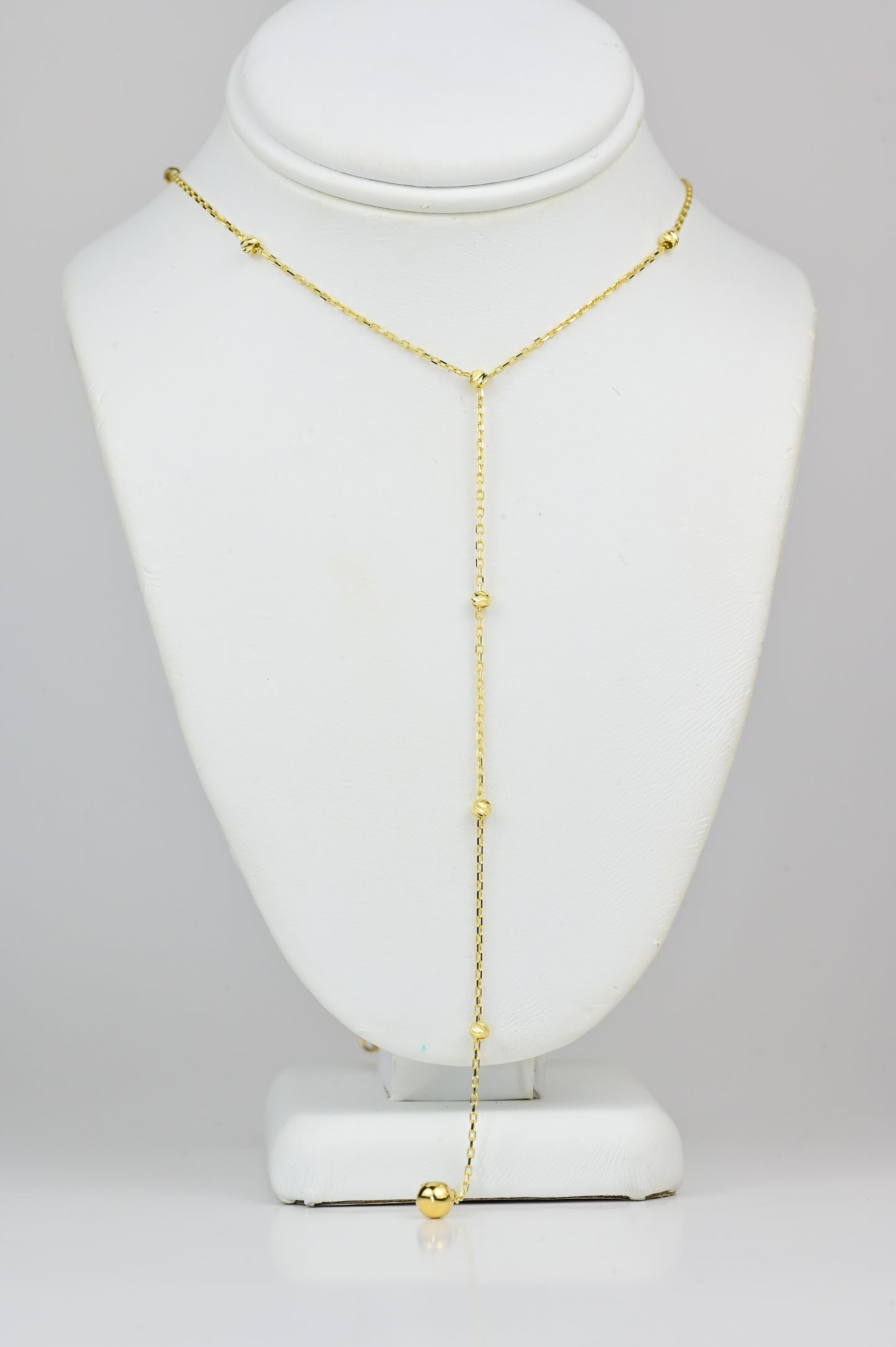 Yellow Gold Tie Necklace