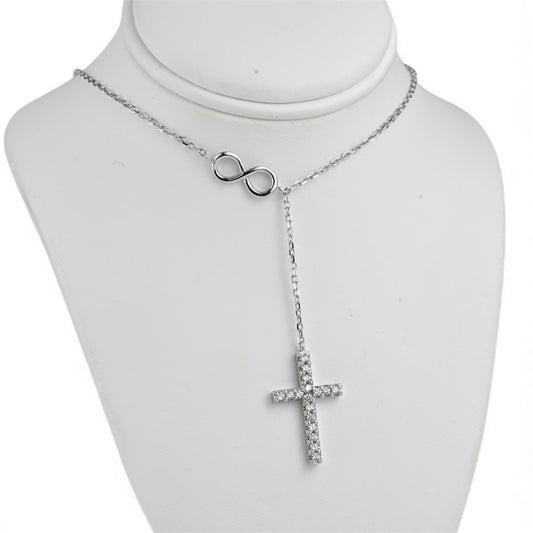 Silver Necklace Cross
