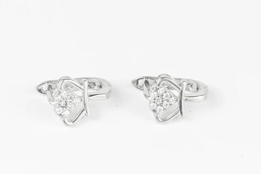 Kids Earrings Princess Silver