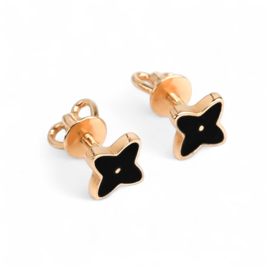 Stud Earrings with Enamel