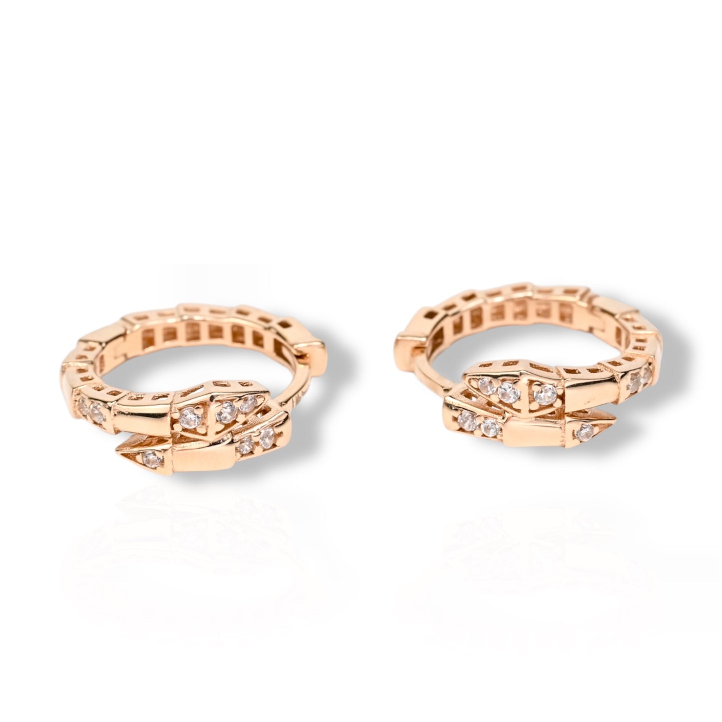 Hoops Earrings Snakes