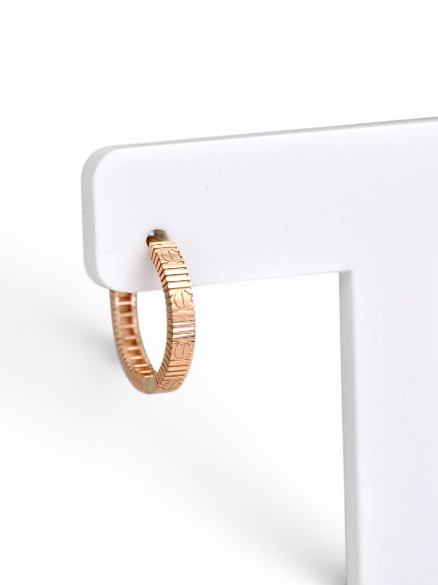 Rose Gold Hoops Earrings