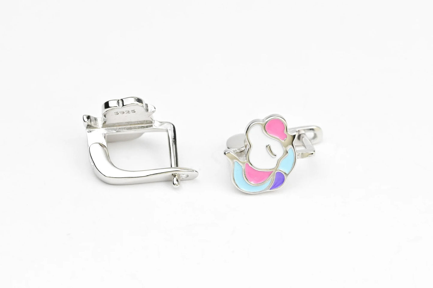 Kids Silver Earrings Unicorn