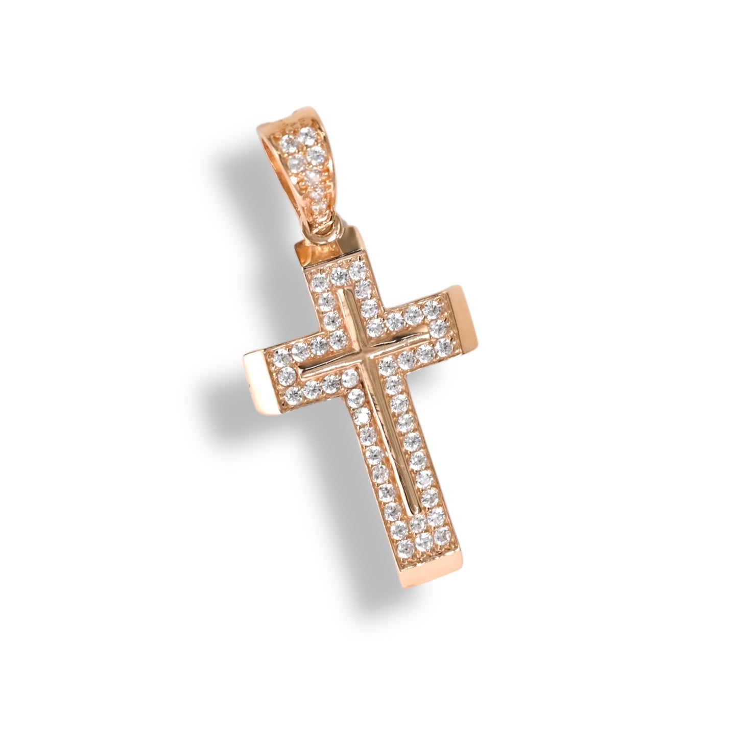 Pendant Cross with Zirconia stones