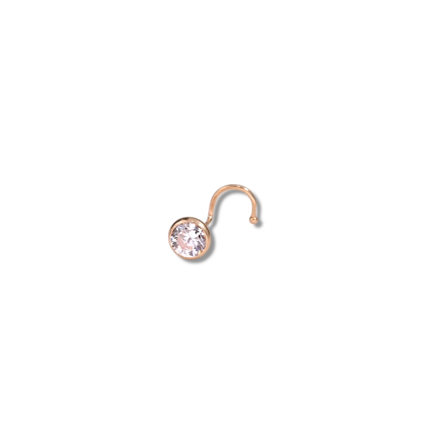 Nose Piercing White stone