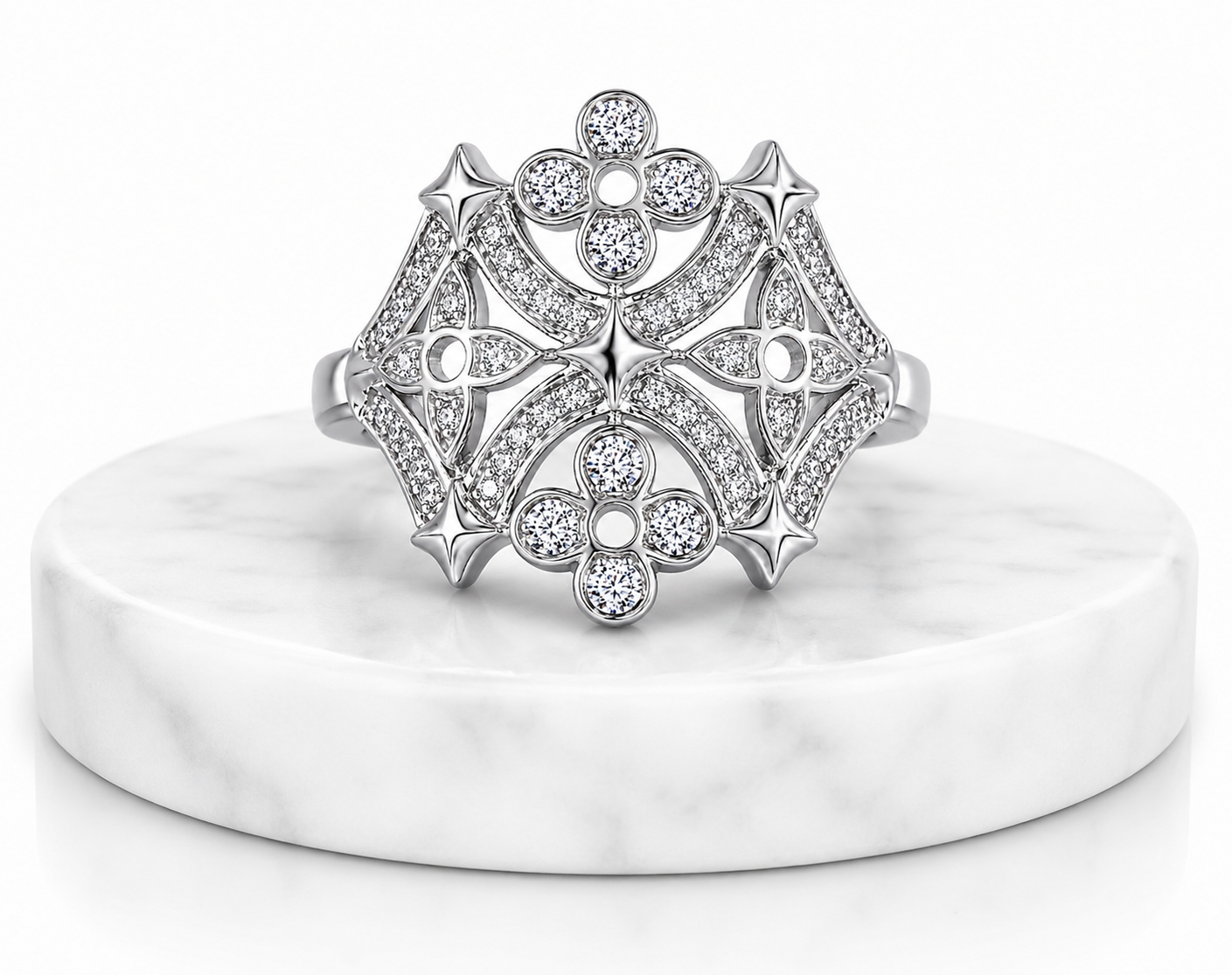 Silver Gothic Styled Ring