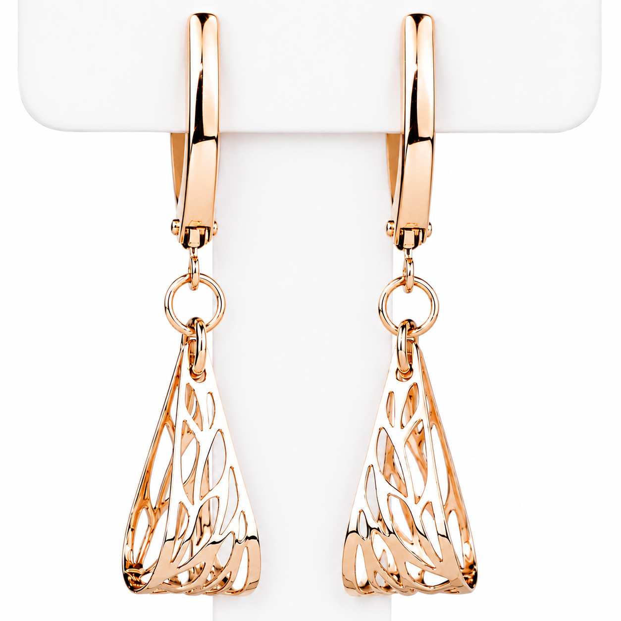 Dangle Earrings Rose Gold 585
