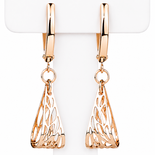 Dangle Earrings Rose Gold 585