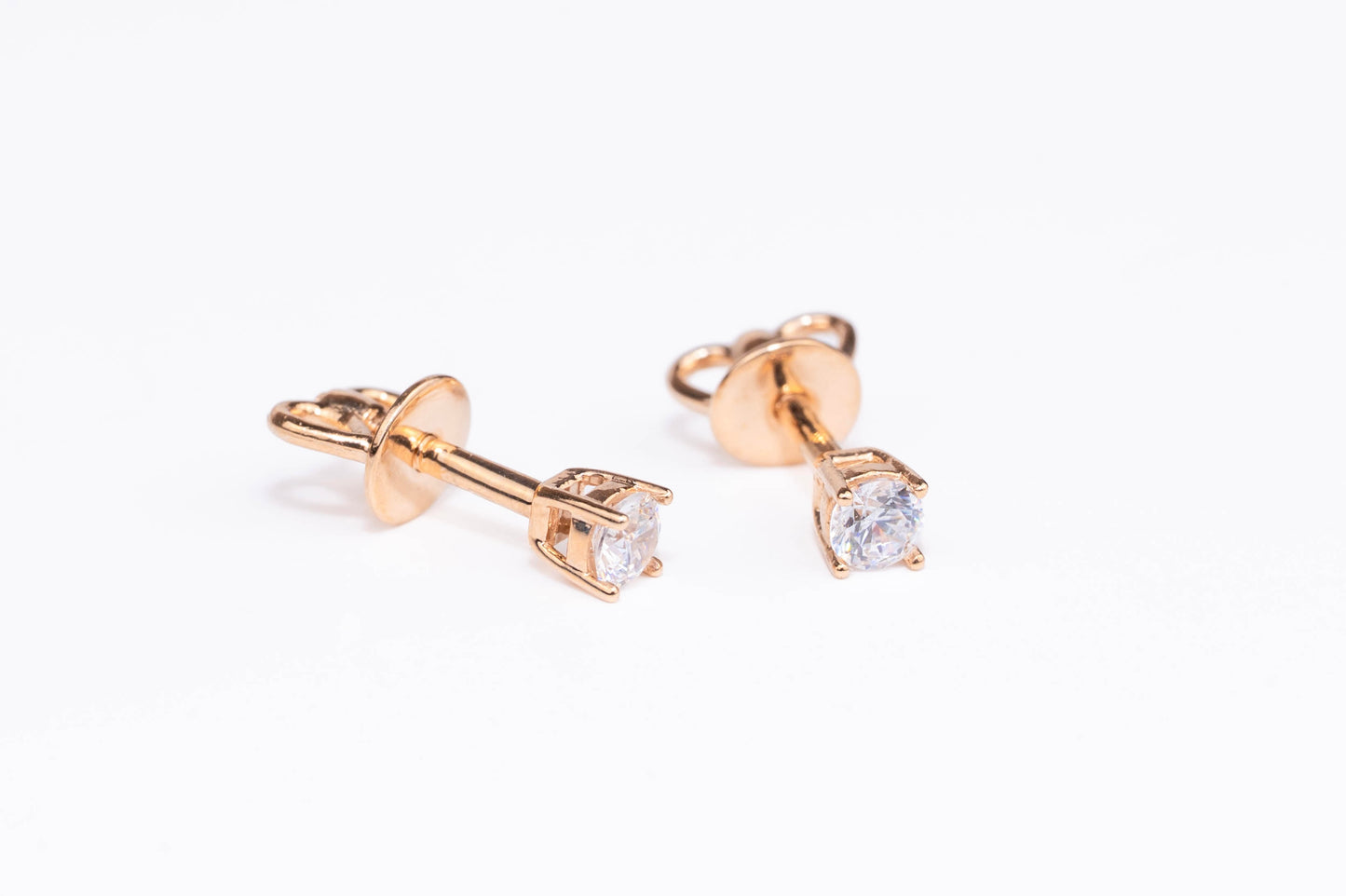 Stud Earrings with Zirconia stones