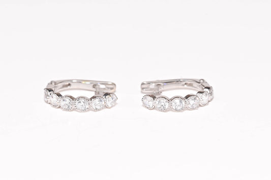 Kids Earrings White Gold 585(14K)