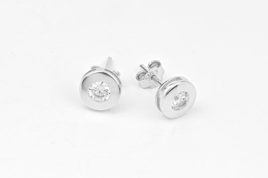 Stud Earrings White Gold