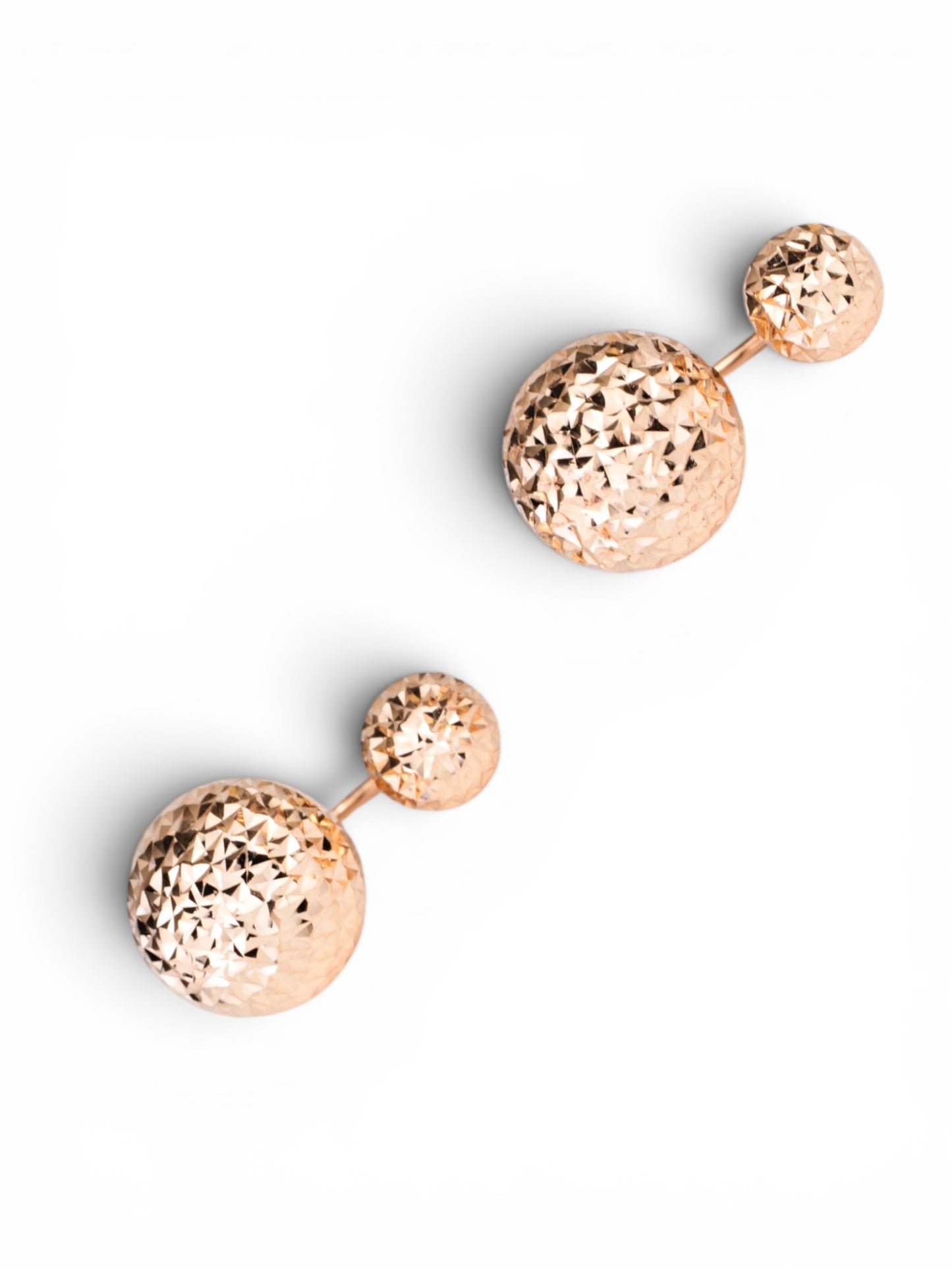 Screw in Earrings Rose Gold 585 (14K)
