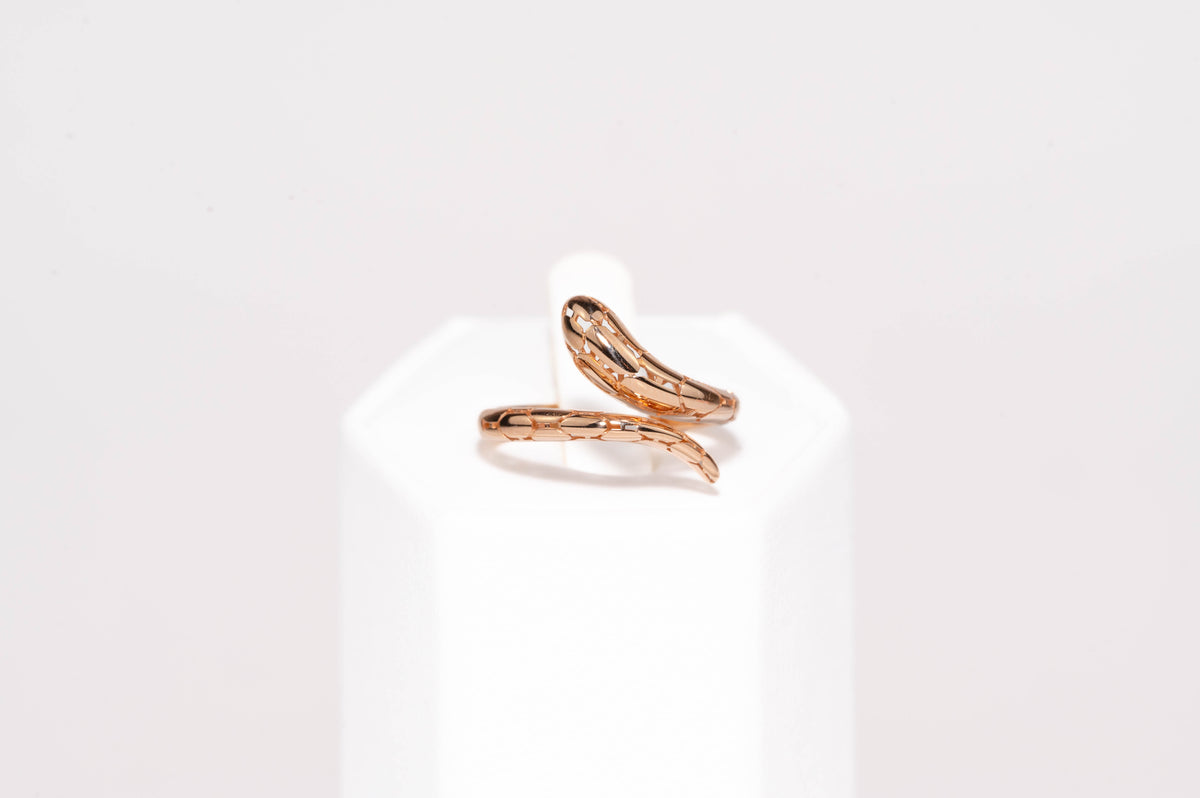 Rose Gold Ring Snake