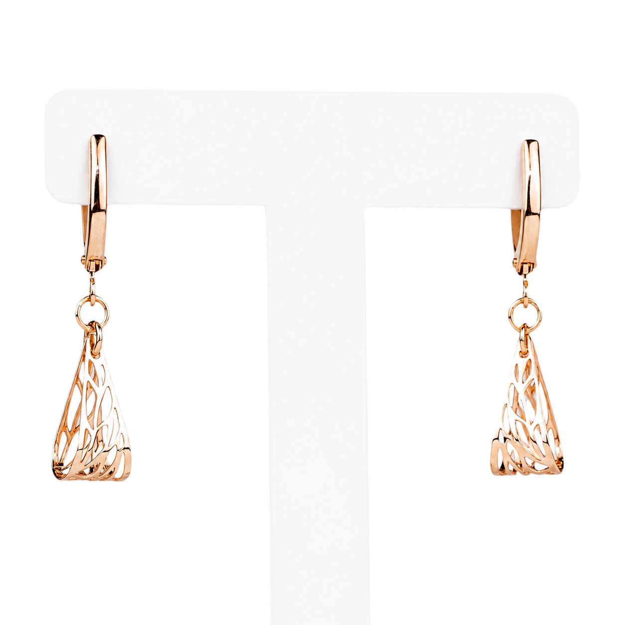 Dangle Earrings Rose Gold 585