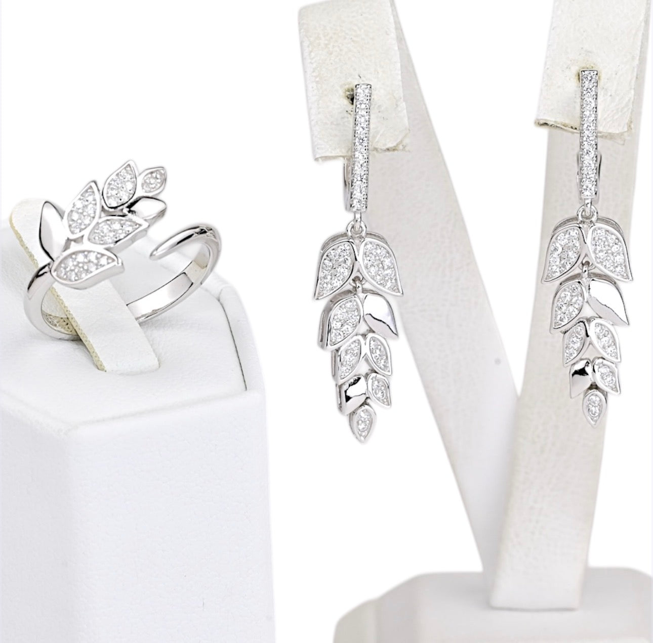 Silver Earrings Ear of Wheat