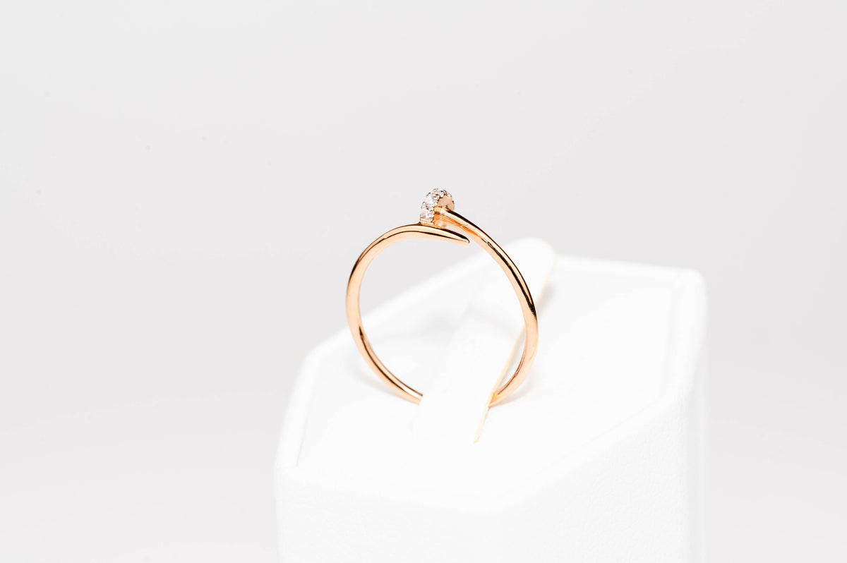 Rose Gold Ring Minimalist Nail