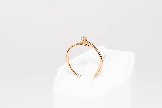 Rose Gold Ring Minimalist Nail