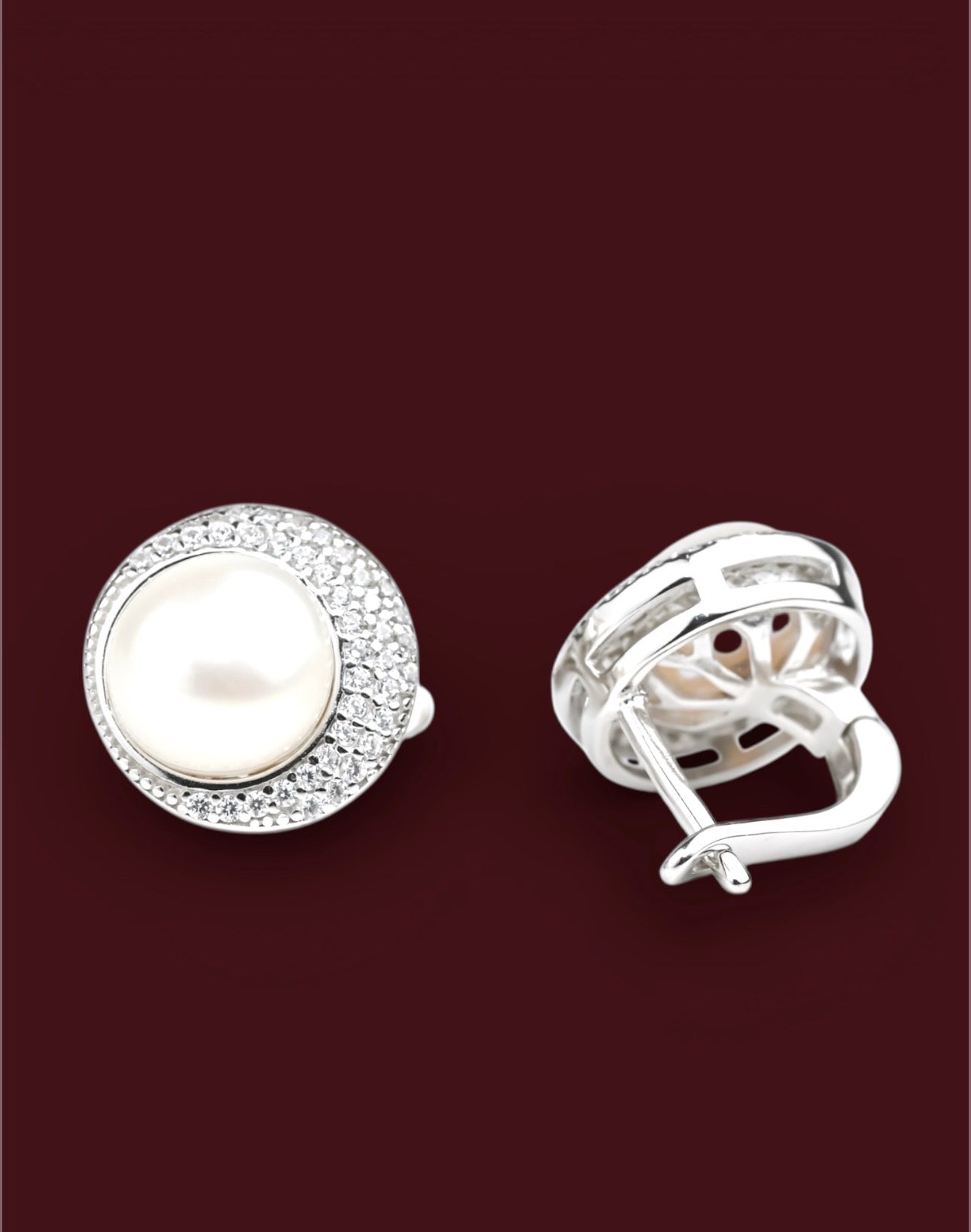 Silver Set with Pearl