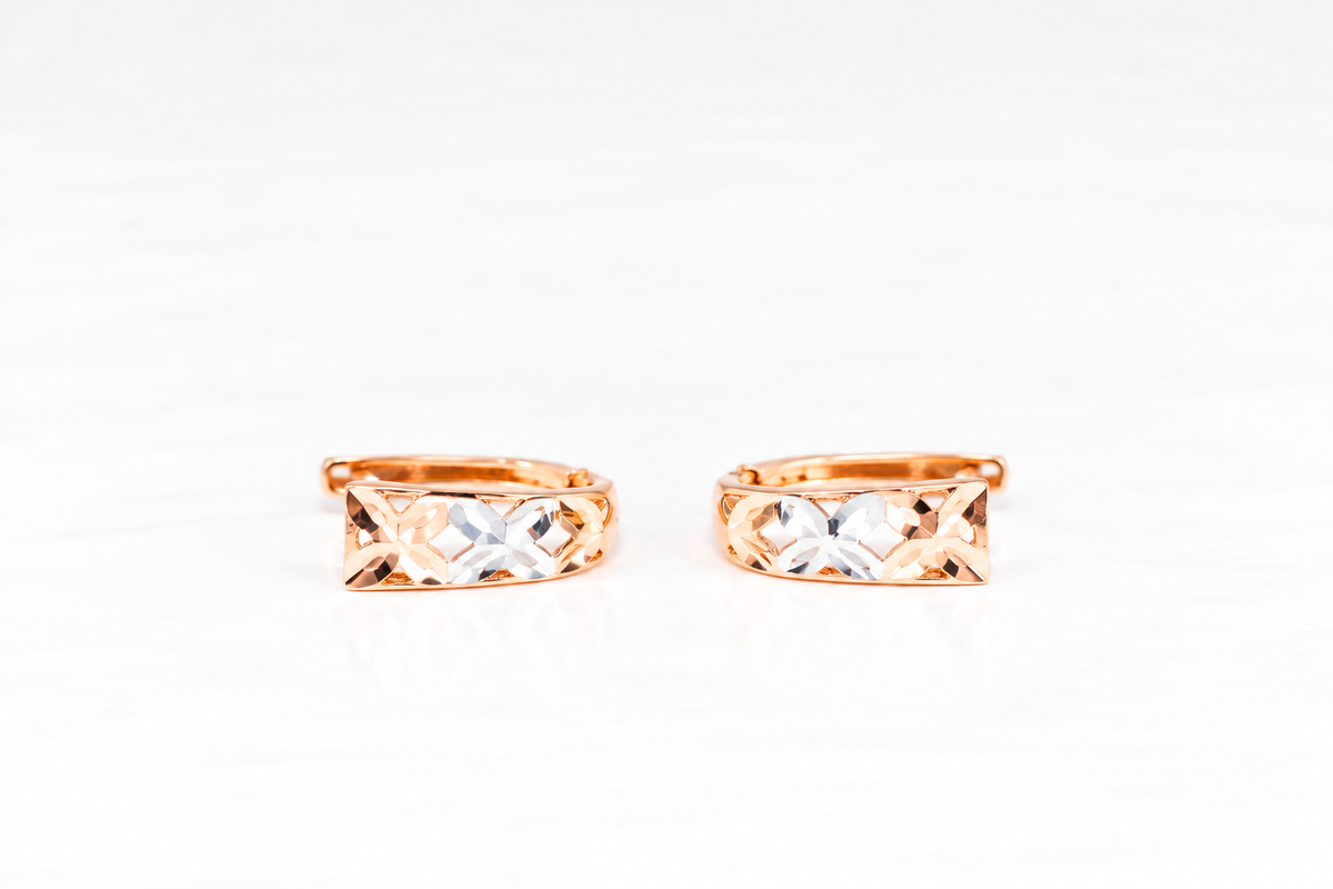 Kids Earrings Rose Gold 585(14K)