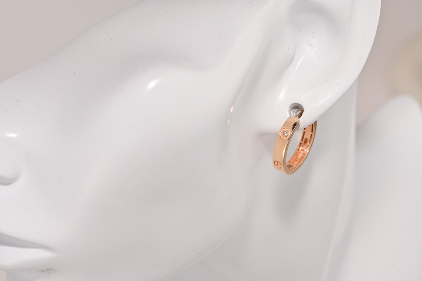 Rose Gold Hoops Earrings
