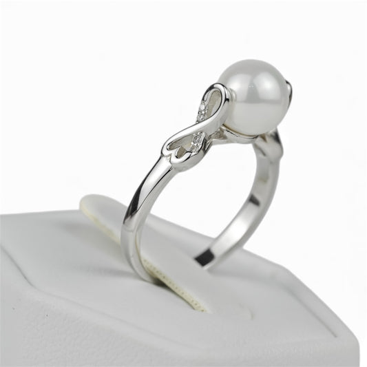Silver Ring with Pearl