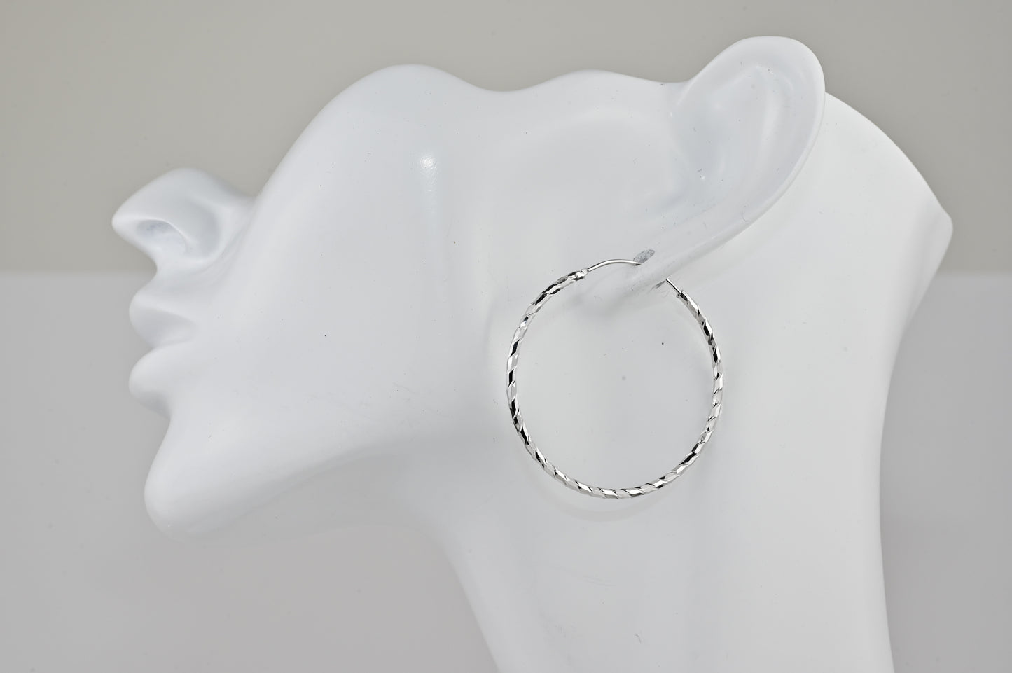 Hoops Silver Earrings (Different Sizes available)