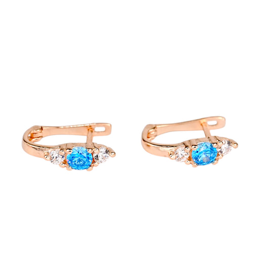 Blue Zirconia stones Kids Earrings