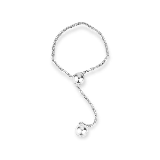 White Gold Ring (Size is adjustable)