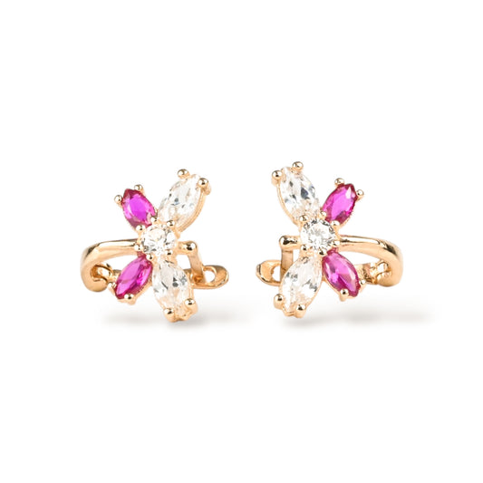 Kids Earrings Pink Butterfly