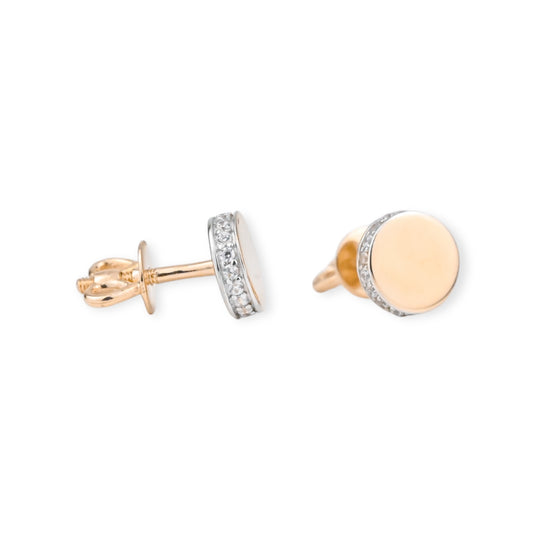 Stud Earrings with Zirconia stones
