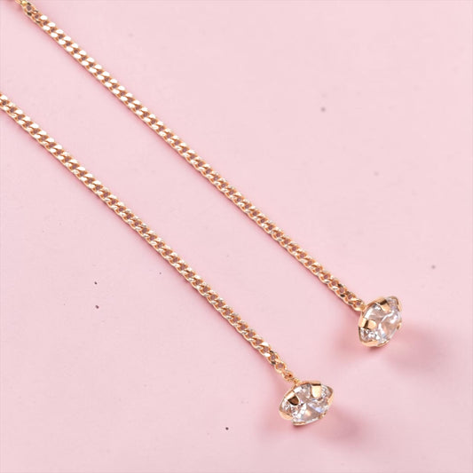 Thread Rose Gold 585 Earrings