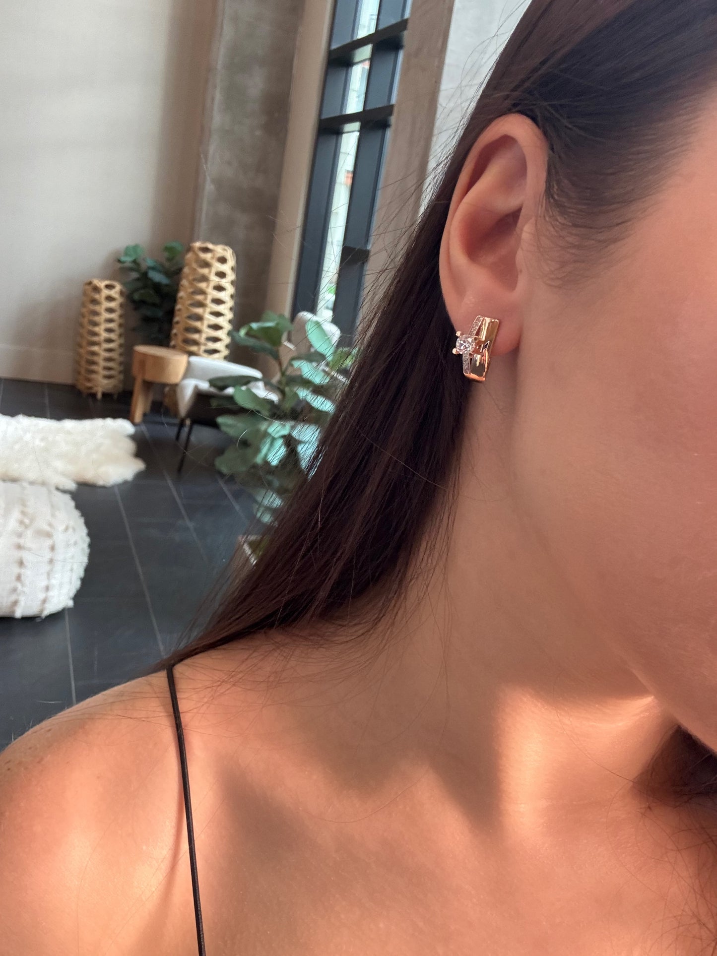 Rose Gold Earrings