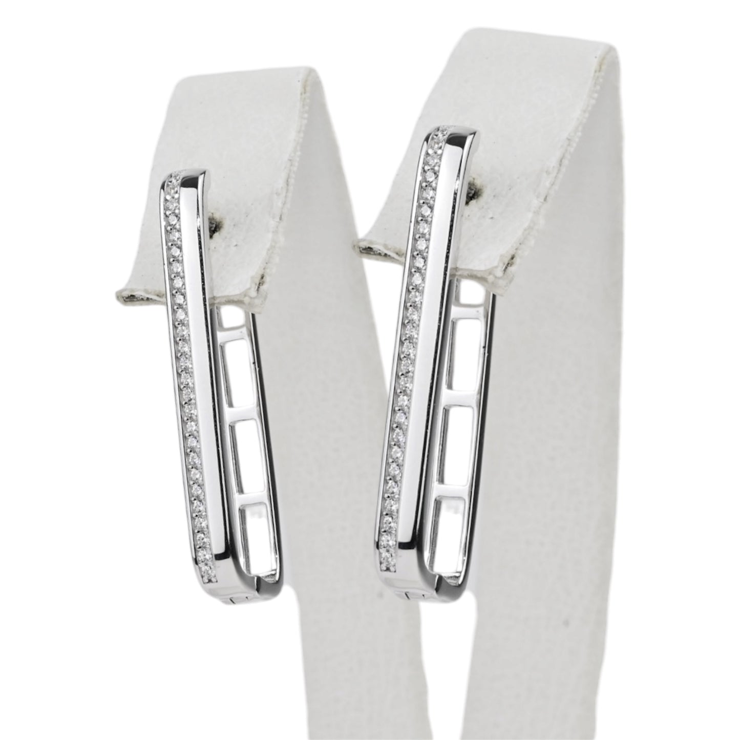 Silver Earrings with Zirconia stones