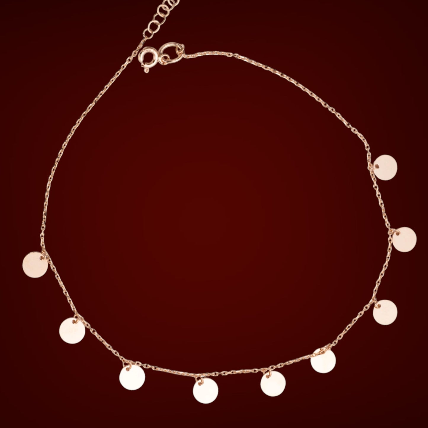 Rose Gold 585 Anklet