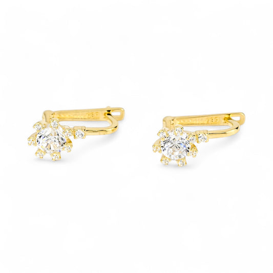 Bright Earrings Yellow Gold