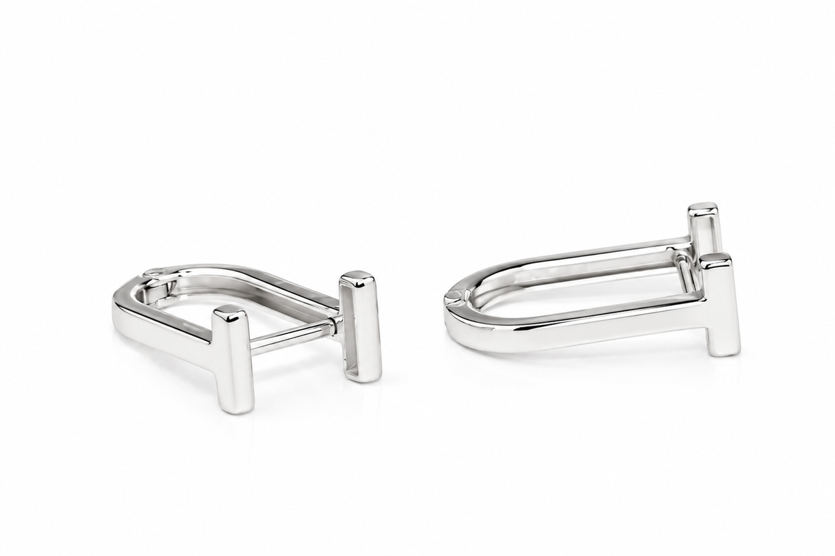 White Gold Earrings