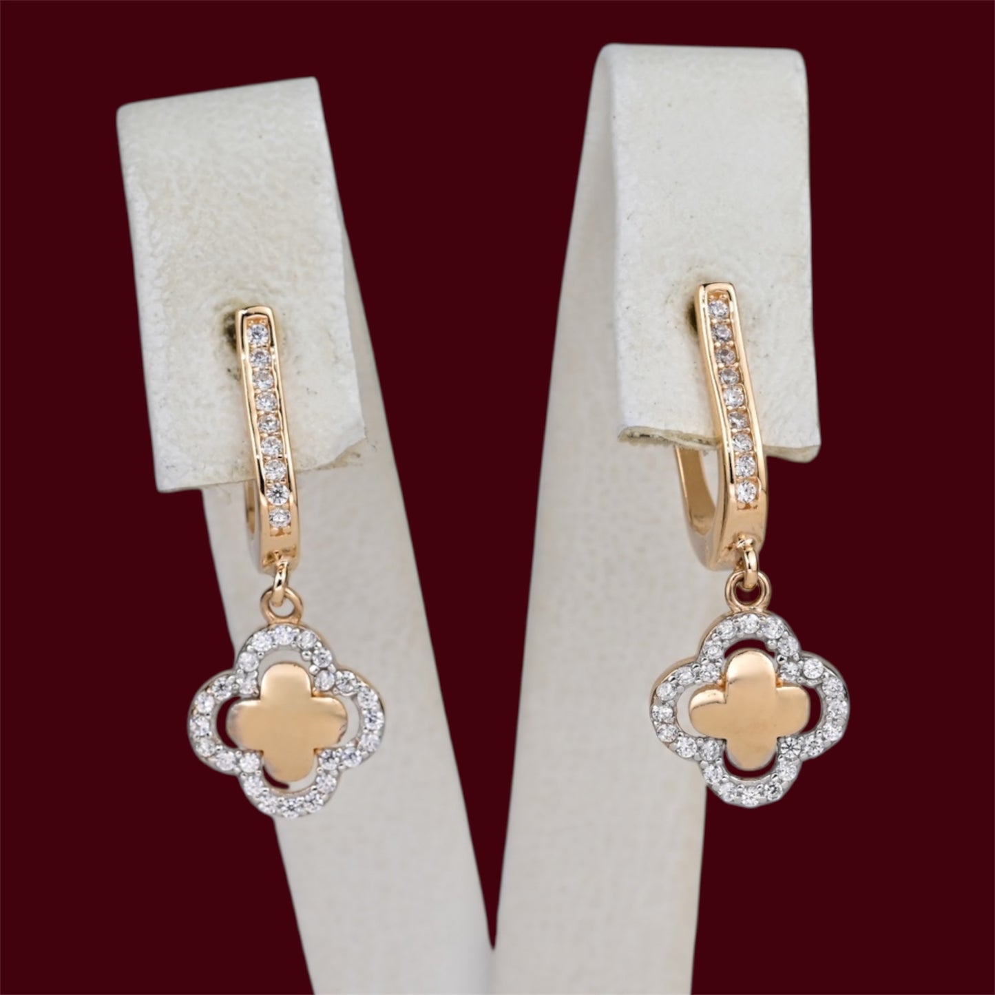 Dangle Rose Gold Earrings