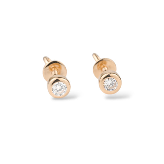 Stud Earrings with Zirconia stones
