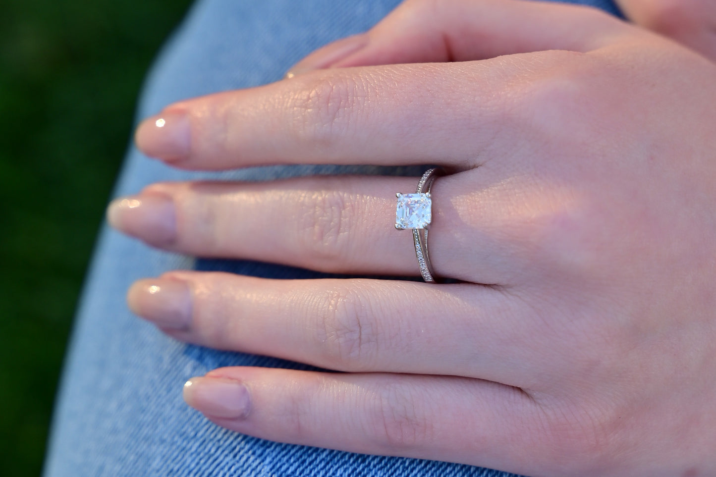 Silver Ring with Zirconia stone