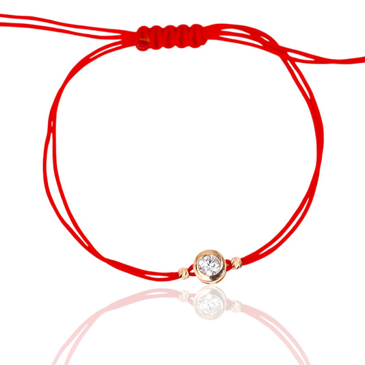 Red Thread Bracelet with Zirconia stone