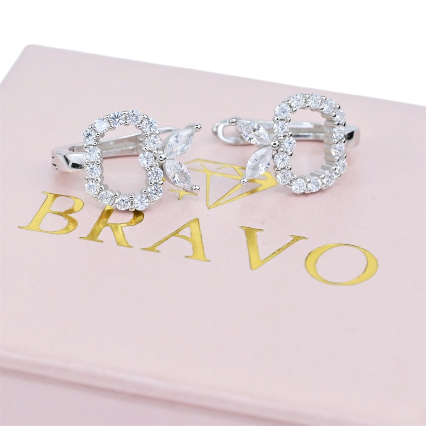 Silver Earrings Apple