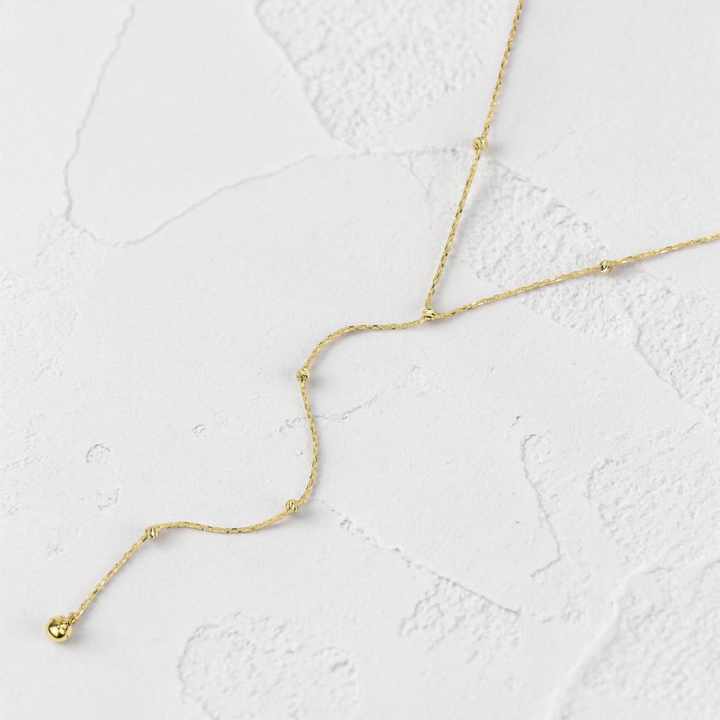 Yellow Gold Tie Necklace