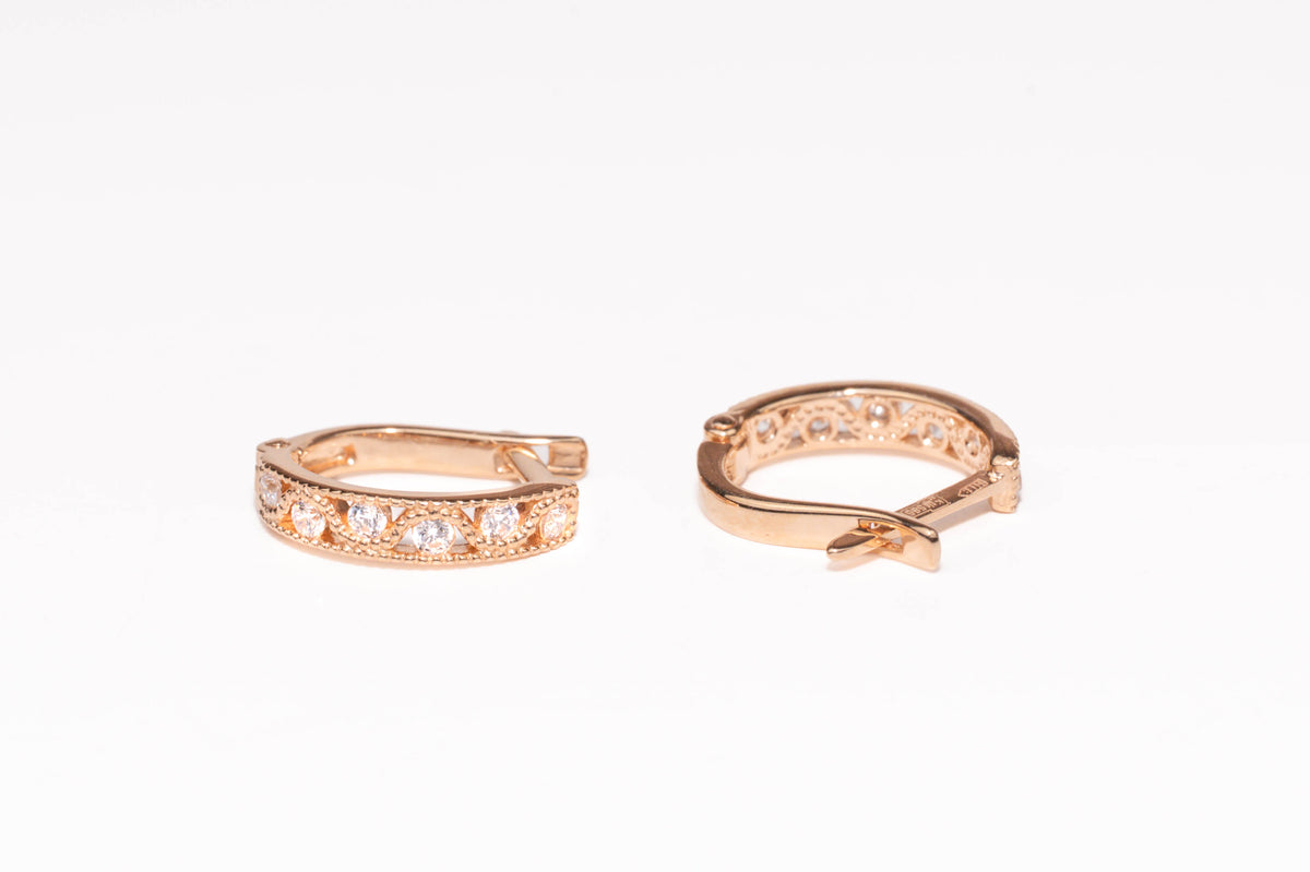 Kids Earrings Rose Gold 585(14K)