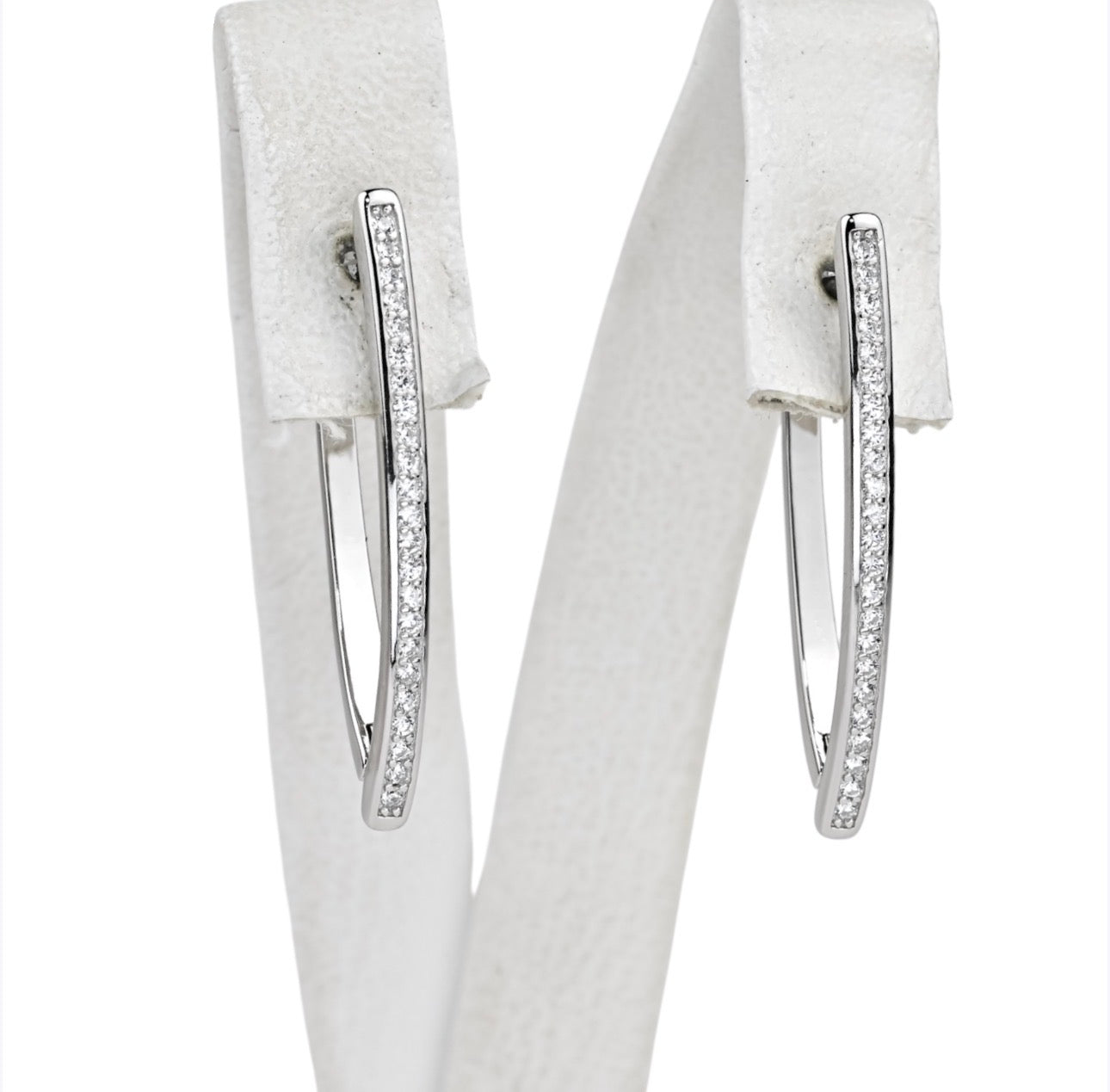 Silver Earrings with Zirconia stones