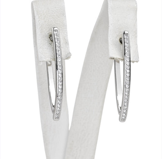 Silver Earrings with Zirconia stones