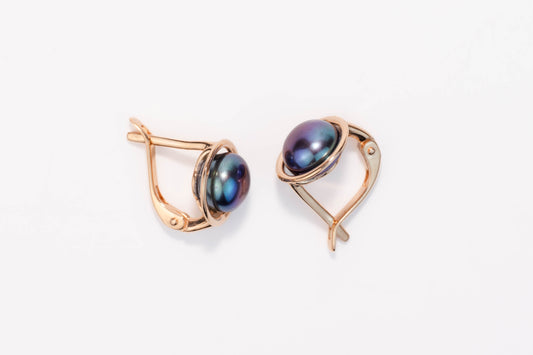 Black Pearl Earrings