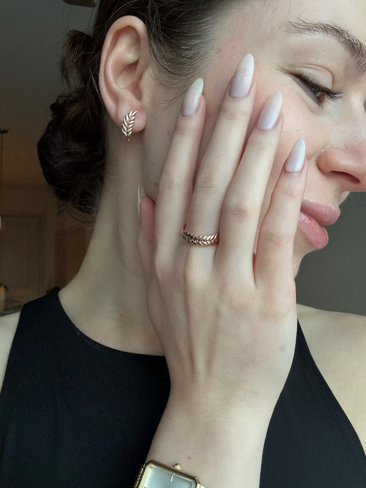 Rose Gold Ring Wheat