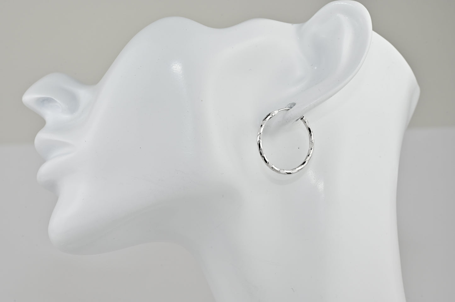 Hoops Silver Earrings (Different Sizes available)