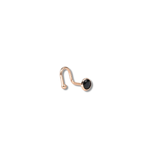 Nose Piercing Black stone